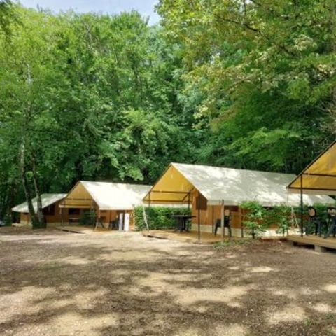 Tente en toile et en bois 4 personnes - Tente Safari