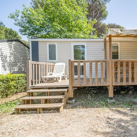 MOBILHOME 5 personas - Clásico | 2 Dormitorios | 5 Pers. | Terraza elevada | Aire acondicionado.