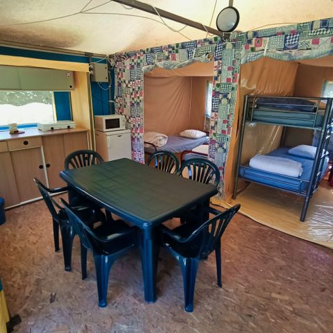 Canvas bungalow 6 persons - FAMILY without sanitary facilities