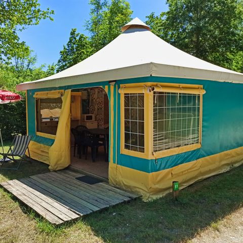 Canvas bungalow 6 persons - FAMILY without sanitary facilities