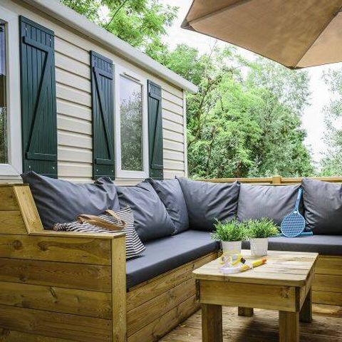 Mobilhome 6 personas - Mobil-home | Premium | 3 Dormitorios | 6 Pers | Terraza Salón | Aire acondicionado | TV