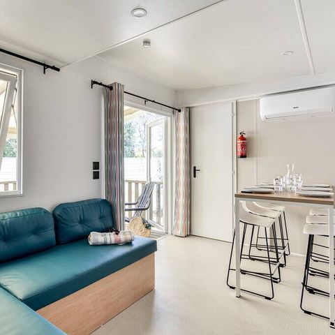 Mobilhome 6 personnes - Mobil-home | Premium | 3 Ch. | 6 Pers. | Terrasse Lounge | Clim. | TV