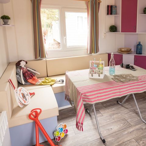 Stacaravan 6 personen - Klassiek | 2 Slaapkamers | 4/6 Pers. | Single terras