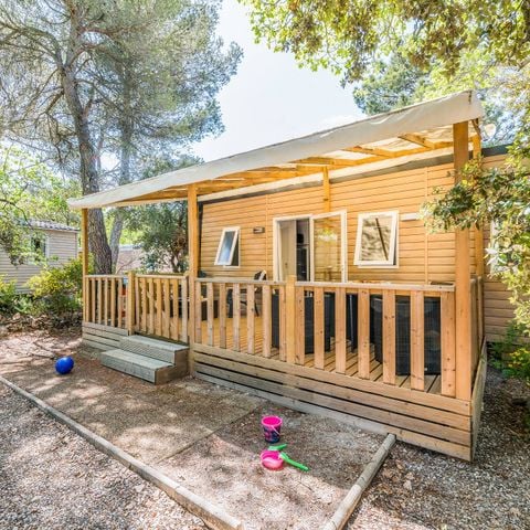 BUNGALOW 6 personnes - Mobil-home | Premium Exclusive | 3 Ch. | 6 Pers. | Terrasse Lounge | Clim. | TV