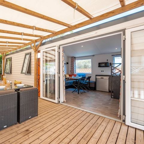 MOBILE HOME 8 people - Mobile home | Premium | 4 Bedrooms | 8 Pers | Terrace Lounge | 2 bathrooms | Air conditioning | TV