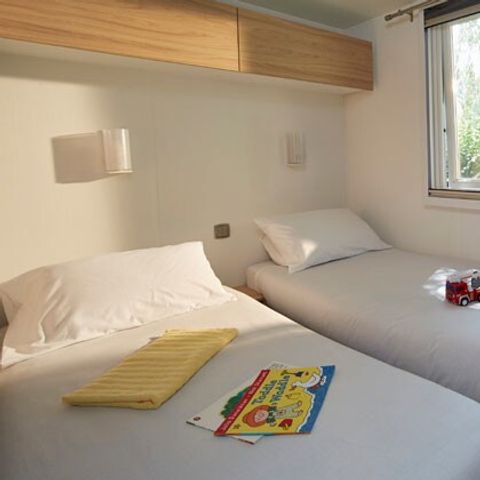 Mobilhome 6 personnes - Mobil-home | Premium Azure | 3 Ch. | 6 Pers. | Terrasse surélevée | Clim.