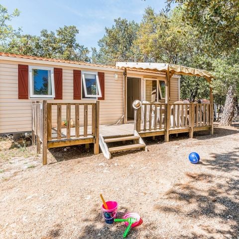 Stacaravan 6 personen - Stacaravan | Klassiek | 3 Slaapkamers | 6 Pers. | Verhoogd terras | Airconditioning.