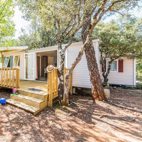 Stacaravan 4 personen - Mobile-home | Comfort | 2 Slaapkamers | 4 Pers. | Verhoogd terras | Airconditioning.