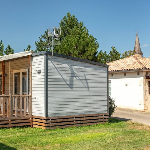 Mobilheim 4 Personen - Mobilheim | Premium Exclusive | 2 Zi. | 4 Pers. | Terrasse Lounge | Klima | TV