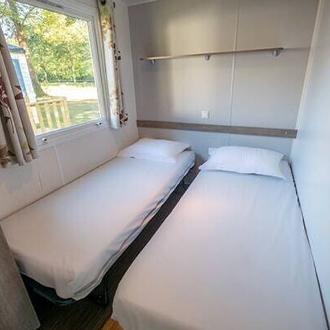 Mobilhome 5 personnes - Mobil-home | Comfort | 2 Ch. | 5 Pers. | Terrasse surélevée | 2 SDB | Clim.