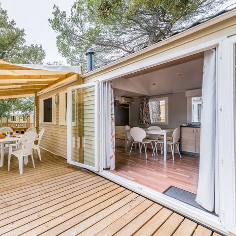 Mobilhome 6 personnes - Mobil-home | Premium | 3 Ch. | 6 Pers. | Terrasse surélevée | Clim.