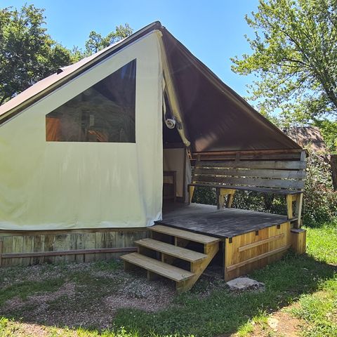Glamping tent 4 persons - JUNIOR STYLE - Without sanitary facilities