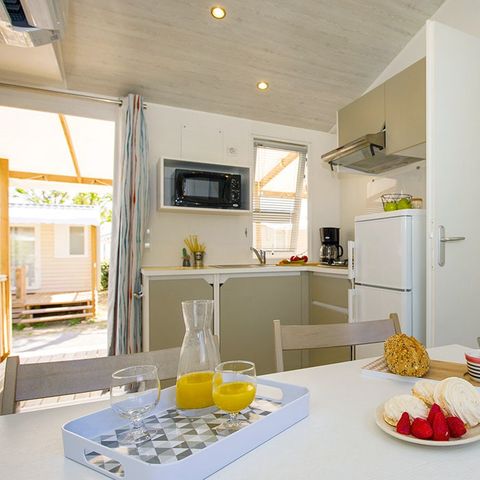 MOBILE HOME 4 people -  Comfort | 2 Bedrooms | 4 Pers | Raised terrace | Air conditioning