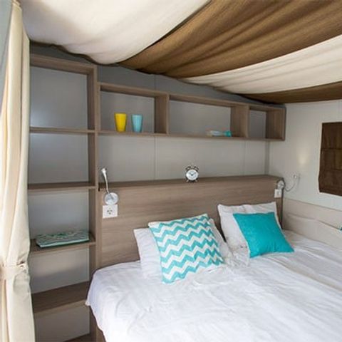 TENTE TOILE ET BOIS 5 personnes - Tente Lodge hybride | 2 Ch. | 4/5 Pers. | 1 SDB | Clim.