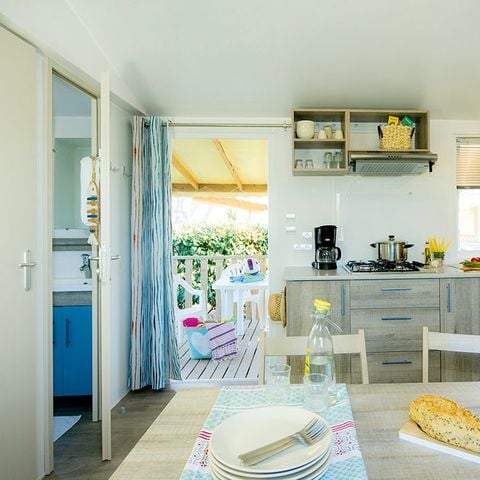 BUNGALOW 6 personnes - Comfort | 2 Ch. | 4/6 Pers. | Terrasse surélevée | Clim.