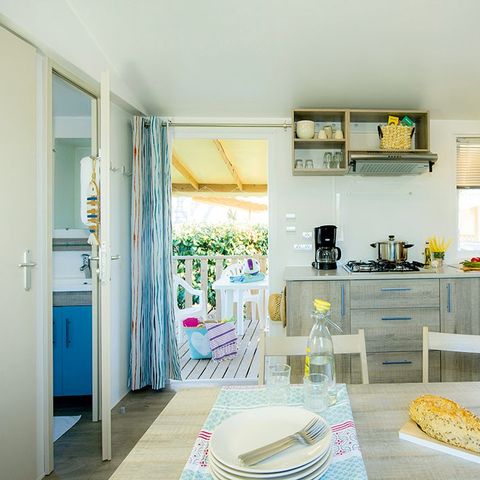 MOBILE HOME 6 people - Mobile-home | Comfort | 2 Bedrooms | 4/6 Pers. | Raised terrace | Air-con.