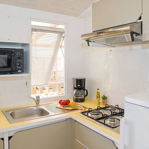 BUNGALOW 6 personnes - Mobil-home | Comfort | 3 Ch. | 6 Pers. | Terrasse surélevée | Clim.
