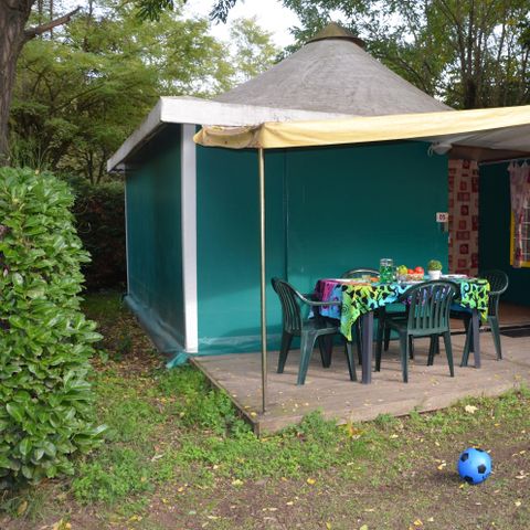 CANVAS BUNGALOW 4 people - Toilées Standard tents 25m² 2 bedrooms without sanitary facilities 4 pers