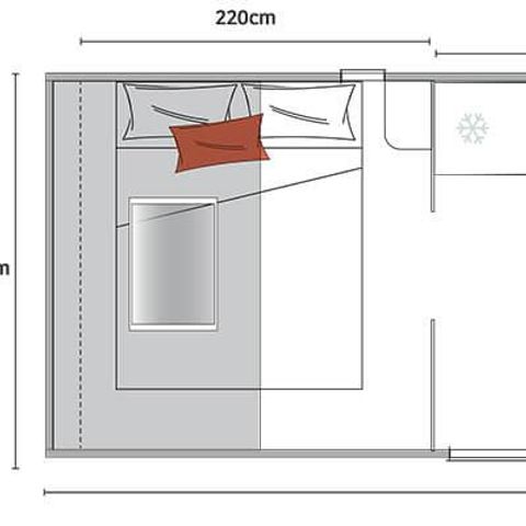 Bungalowtent 4 personen -  Coco Sweet Standard 16m² 2 kamers - zonder badkamer 4 pers