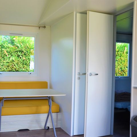 Stacaravan 6 personen - Stacaravan Premium 29m² - 2 kamers airconditioning +TV + vaatwasser 4 pers