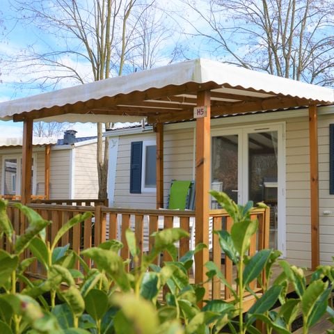 Stacaravan 6 personen - Mobile-home Premium 33m² AIR CONDITIONED - 3 kamers +TV + vaatwasser 6 pers