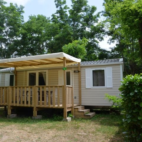 Mobilheim 6 personen - Mobilheim Premium 32m² KLIMATISIERT 3 Schlafzimmer + TV 6 Pers.