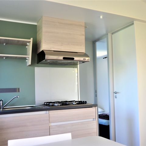 Mobilhome 6 personas - Premium 32m² - AIRE - ACONDICIONADO - 3 dormitorios - TV