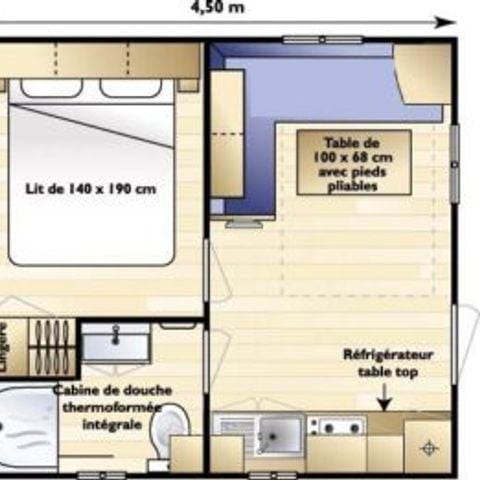 Mobilhome 2 personas - Standard 20m² - 1 habitación
