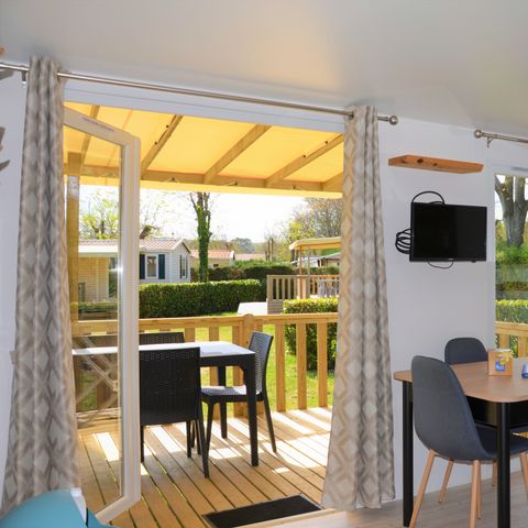 Mobile home 6 persons - Premium 40m² - AIR - CONDITIONED - 3 bedrooms - 2 bathrooms - TV - Dishwasher - Plancha 6/8 pers