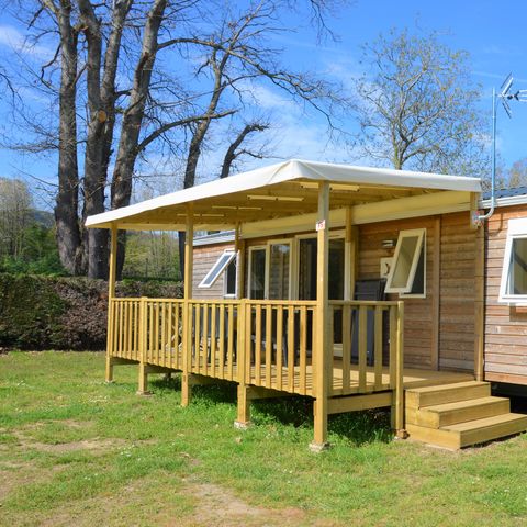 Stacaravan 6 personen - Mobile-home Premium 40m² AIR CONDITIONED 3 slaapkamers + 2 badkamers + TV + Afwasmachine + Plancha 6/8 pers