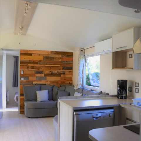 MOBILHOME 6 personnes - Mobile-home Premium 40m² CLIMATISÉ 3 chambres + 2 Salles De Bain + TV + Lave Vaisselle + Plancha 6/8 pers