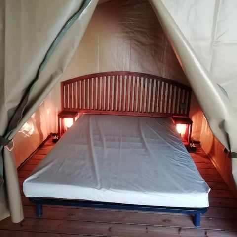 Tente en toile et en bois 5 personnes - Tente Lodge BALI