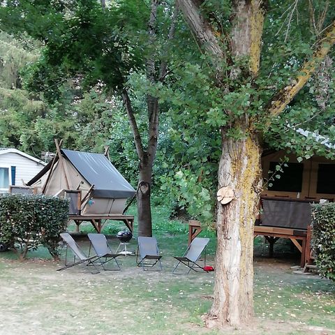 Tente en toile et en bois 2 personnes - Tente Lodge MOOREA