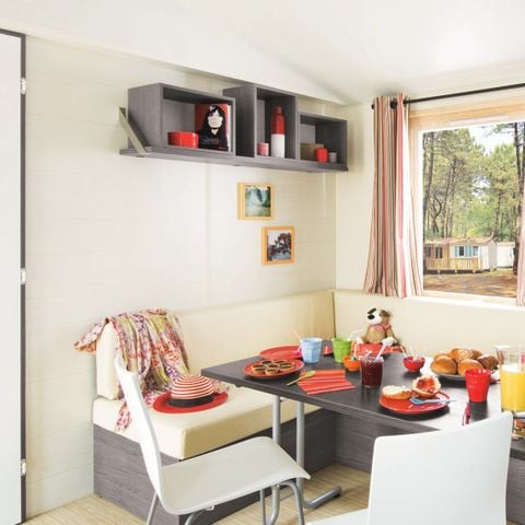Mobilheim 6 personen - Grand confort + mit Klimaanlage für 6 Pers.