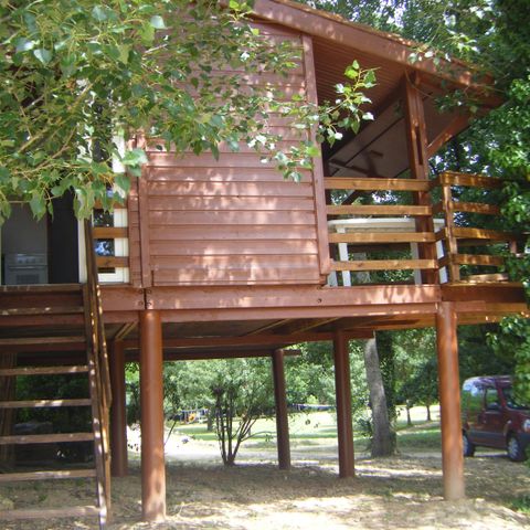 Chalet 4 Personen - auf Stelzen in 2m Höhe 2/4 Plätze 30m²