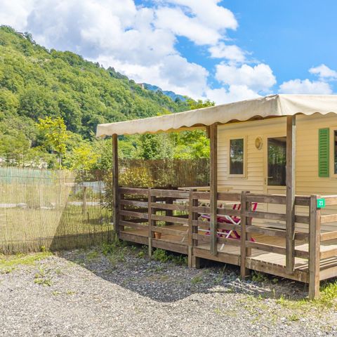 Mobile home 2 persons - Vésubie 20m² / 1 bedroom / no air conditioning