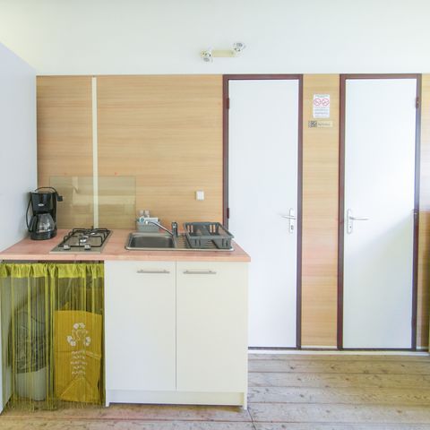Glamping tent 4 persons - 2 bedrooms / no bathroom