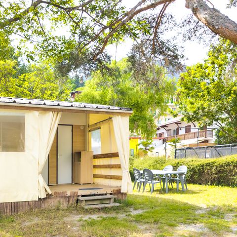Bungalowtent 4 personen - 2 slaapkamers / geen badkamer