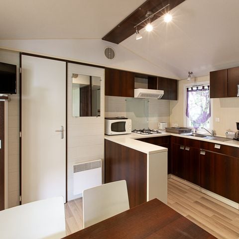 Mobilheim 4 Personen - Doppel 33m² / 2 Schlafzimmer / 2 Badezimmer / Klimaanlage