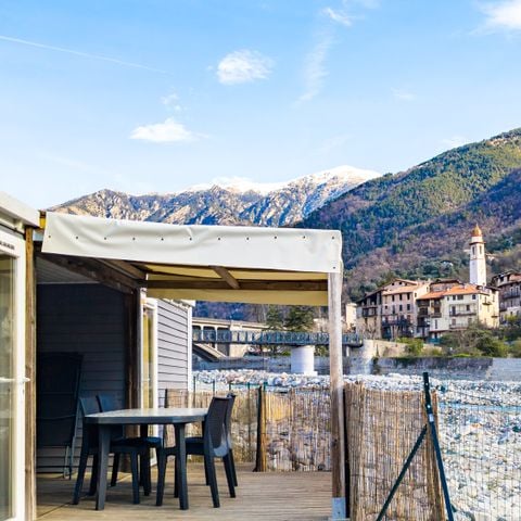 MOBILHOME 4 personas - Superior 36m² / 2 dormitorios / 2 cuartos de ducha / aire acondicionado