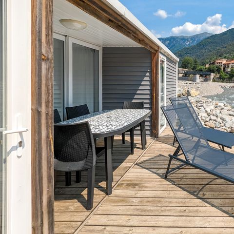 MOBILHOME 4 personas - Superior 36m² / 2 dormitorios / 2 cuartos de ducha / aire acondicionado