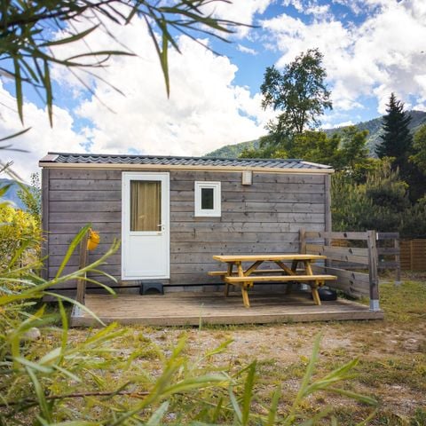 Bungalow 3 personen - Houten bungalow 18m² - zonder sanitair