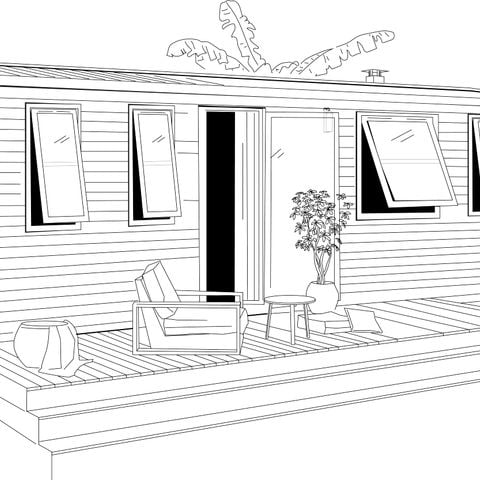 BUNGALOW 6 personnes - O'Hara Premium 33m² (3 chambres) + Terrasse