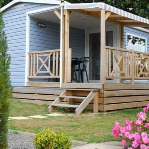 Mobile home 4 persons - Côté Confort 25m² (2 bedrooms) + TV + Terrace - Arrival Saturday