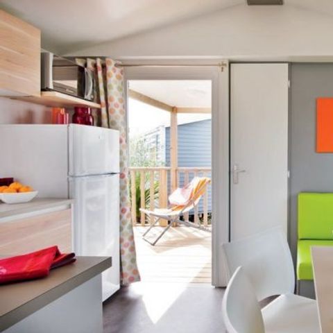Mobile home 4 persons - Côté Confort 25m² (2 bedrooms) + TV + Terrace - Arrival Saturday