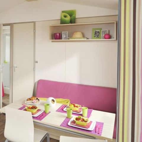 Mobile home 4 persons - Côté Confort 25m² (2 bedrooms) + TV + Terrace - Arrival Saturday