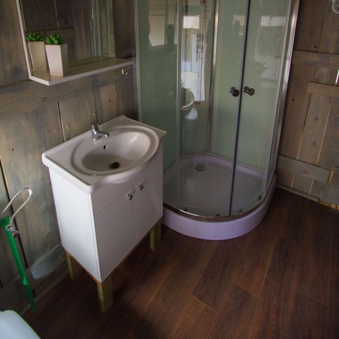 Safaritent 5 personen - Safaritent + sanitair + airco (5P)