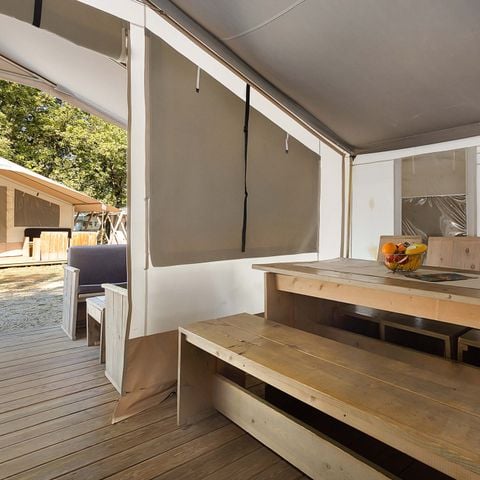 TENTE TOILE ET BOIS 5 personnes - Polari - Tente Safari de luxe