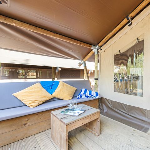 TENTE TOILE ET BOIS 5 personnes - Polari - Safari tent Lodge (5P)