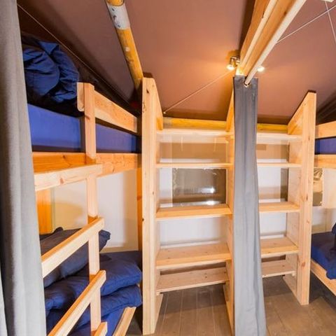 Safaritent 5 personen - Safaritent Sunset + sanitair + airco (6P)
